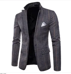 Men's Blazer Striped Slim Fit Blazer