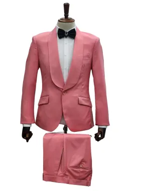 1 Button Slim Fit Suit FF1S-TRS Coral