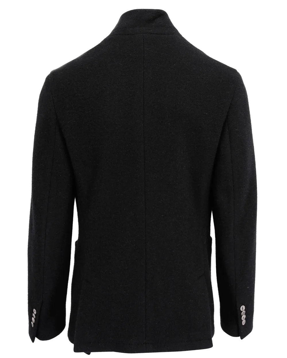 Black Double Face Cashmere Jacket