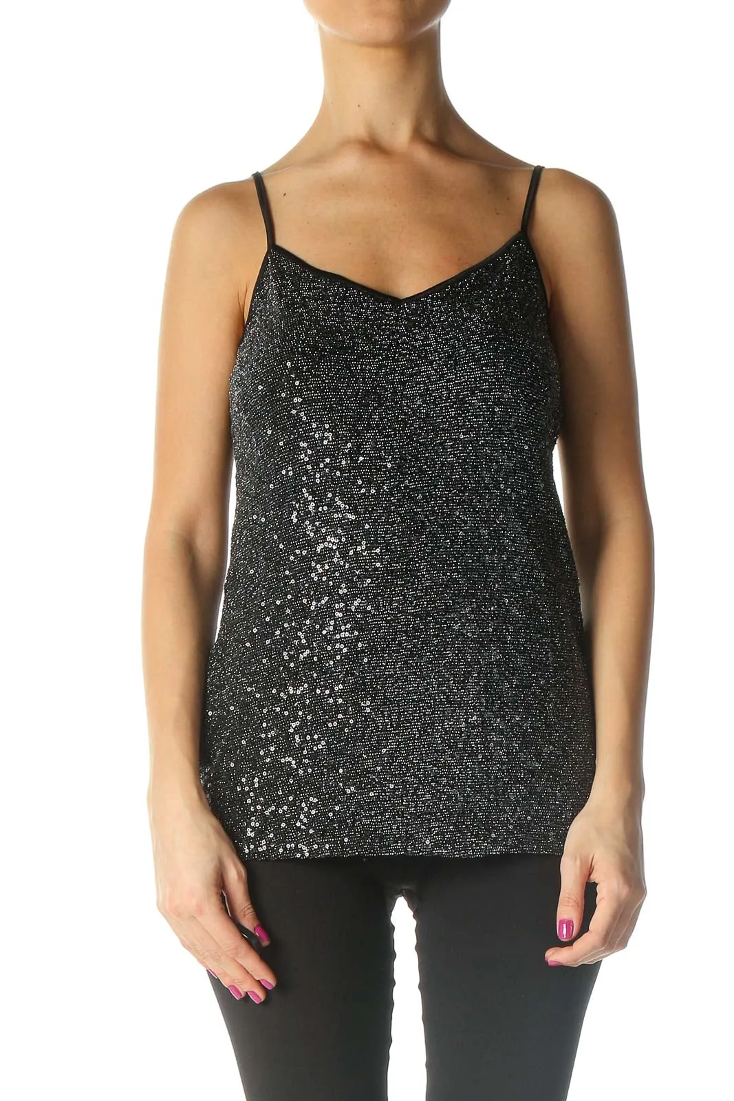 Black Party Tank Top