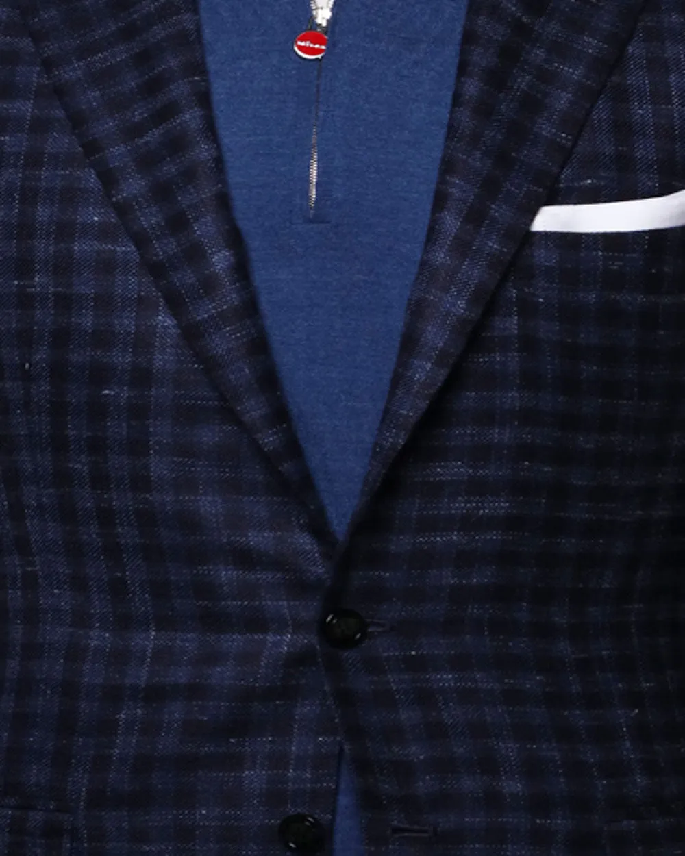 Blue and Dark Navy Check Sportcoat