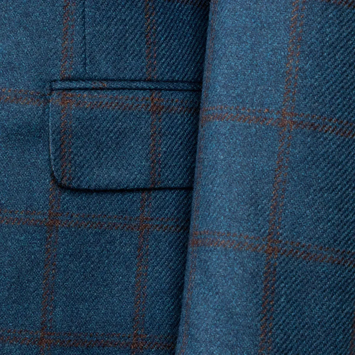 Blue Windowpane Check "Jacket in the Box"