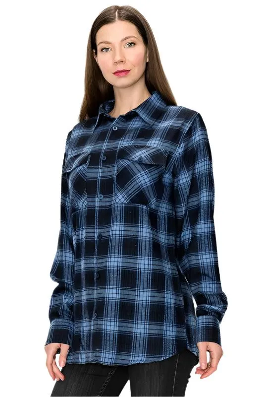 Boyfriend Oversize Checker Plaid Flannel