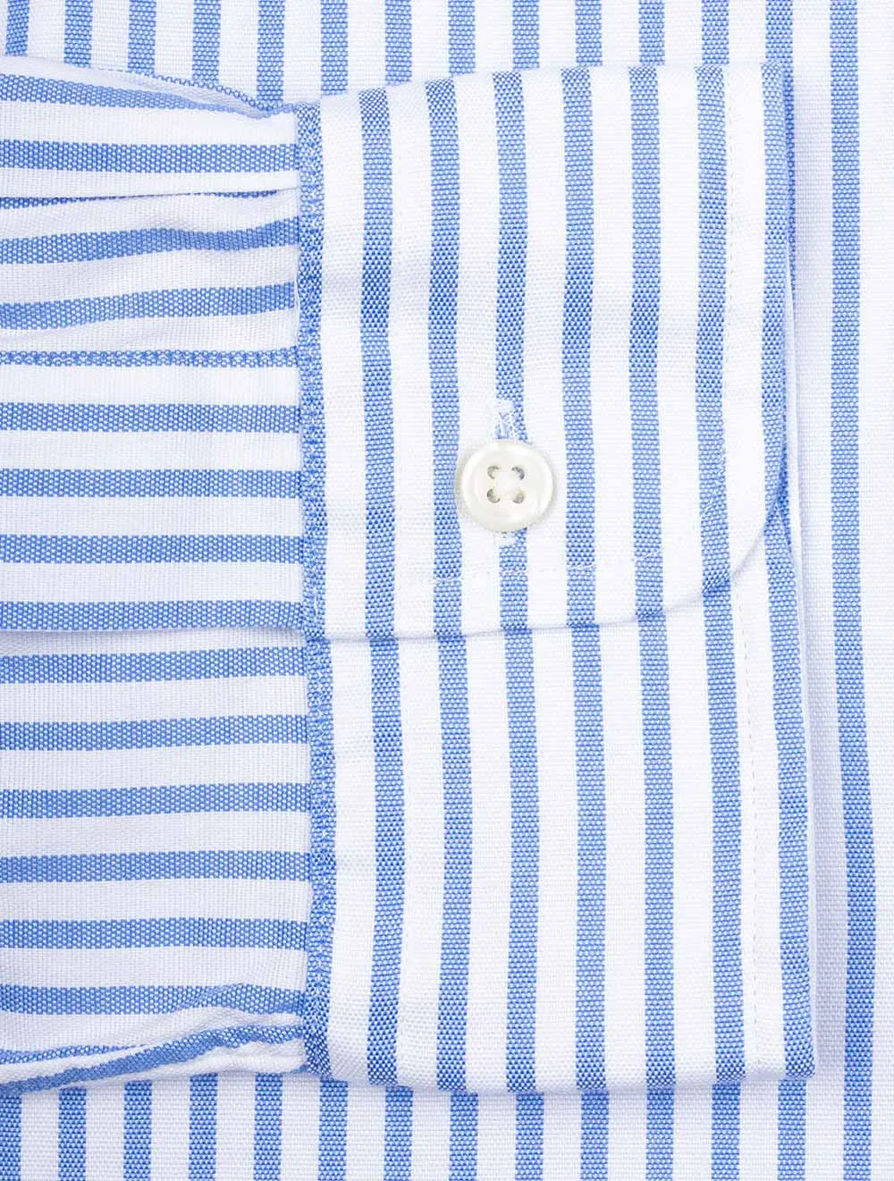 Buttondown Oxford Stripe Shirt Blue