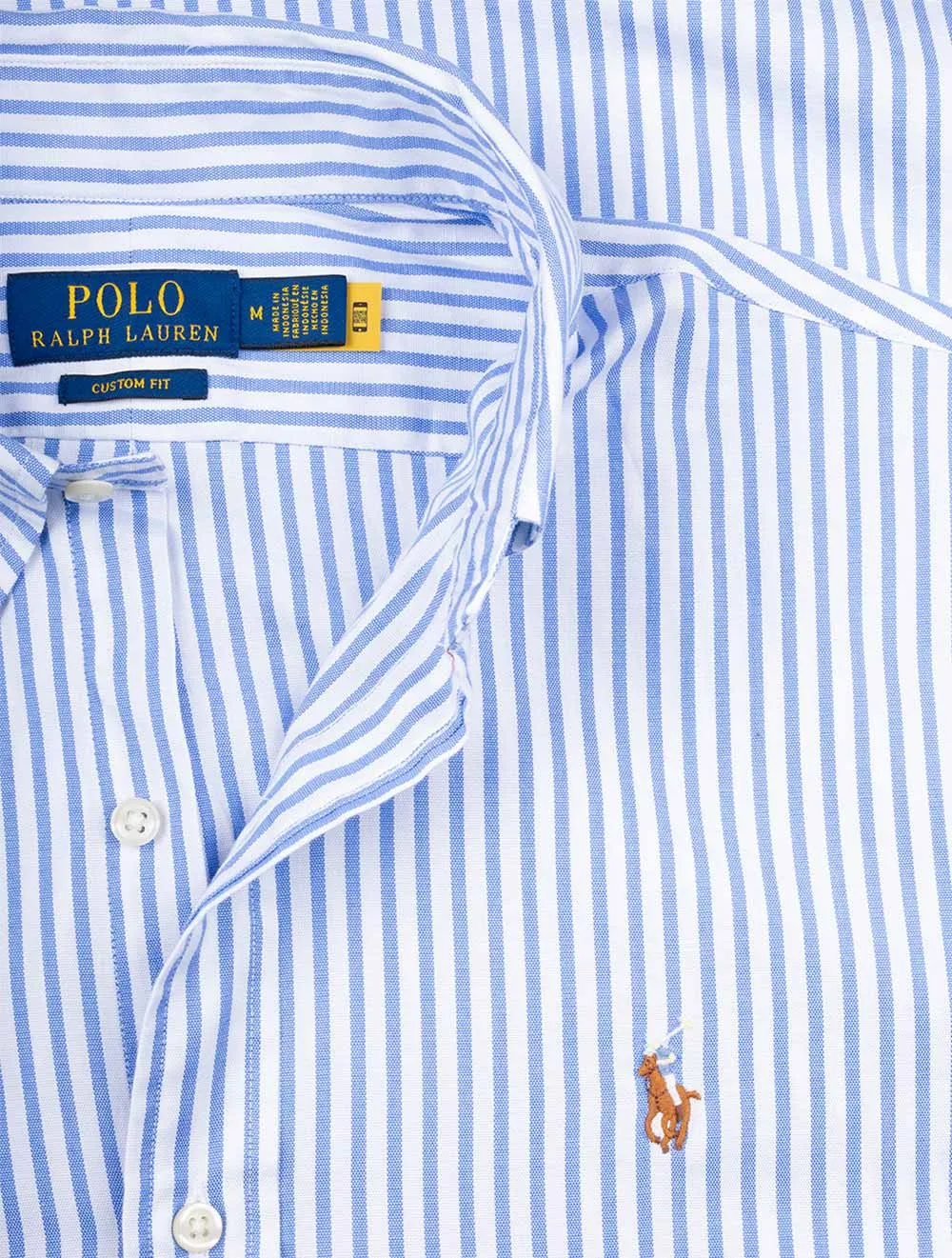 Buttondown Oxford Stripe Shirt Blue