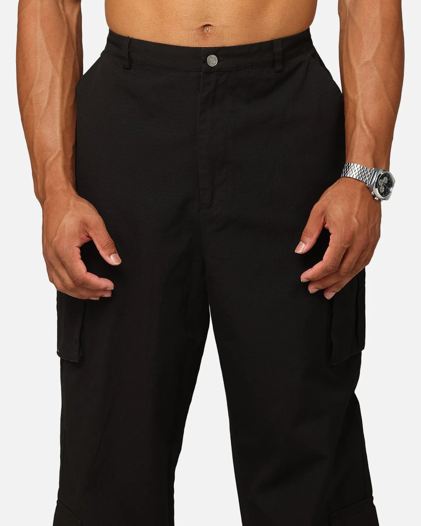 Carre Tactical Baggy Cargo Pants Black