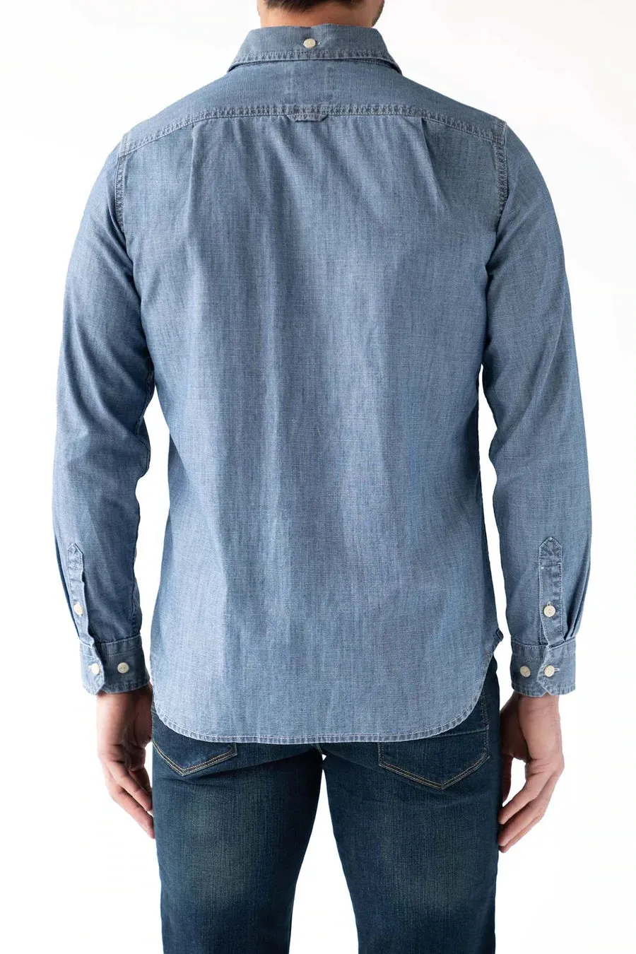 Devil Dog Military Chambray Shirt - Tyron Wash