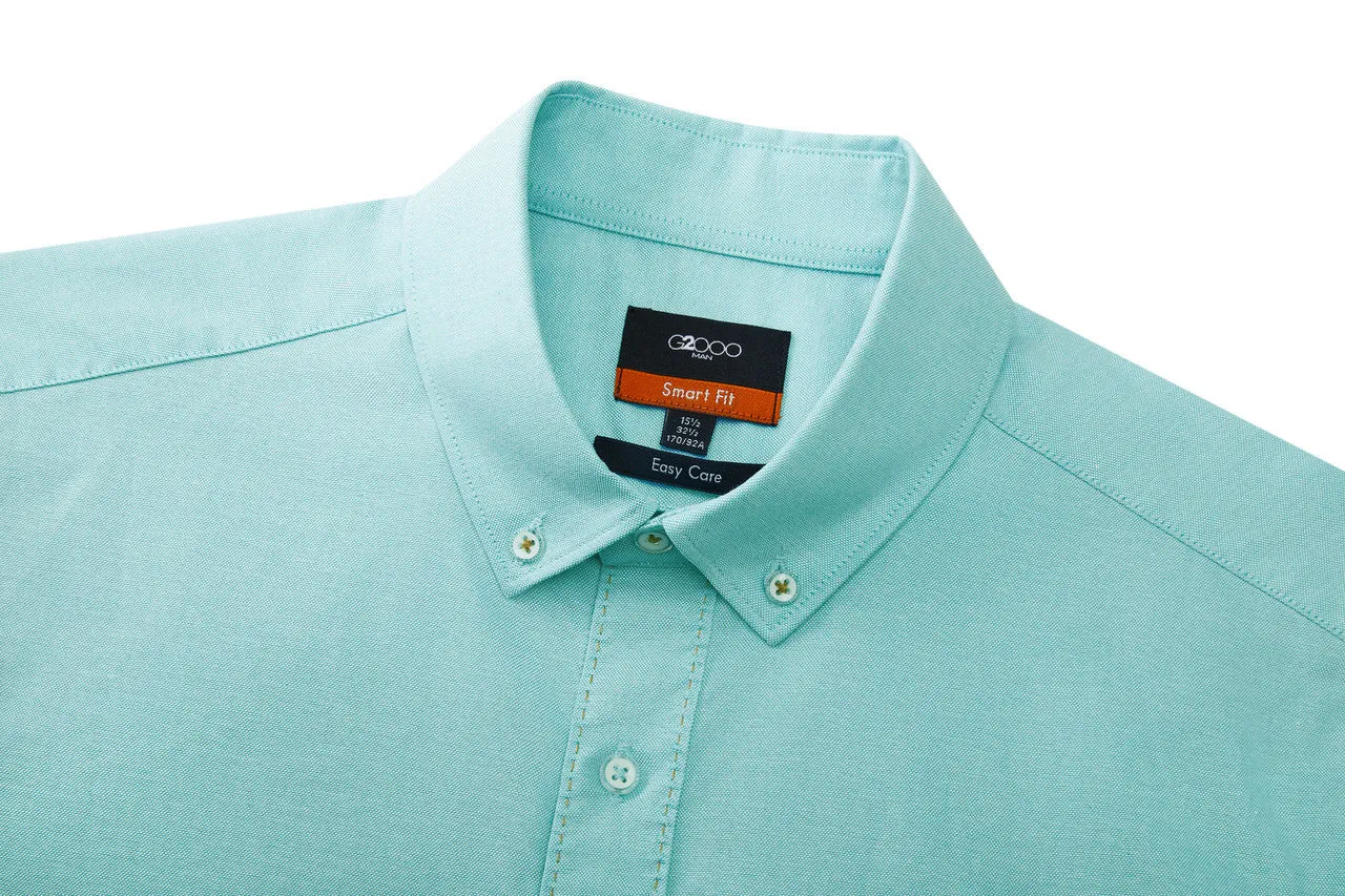 Easy Care Cotton Oxford Casual Shirt in Smart Fit