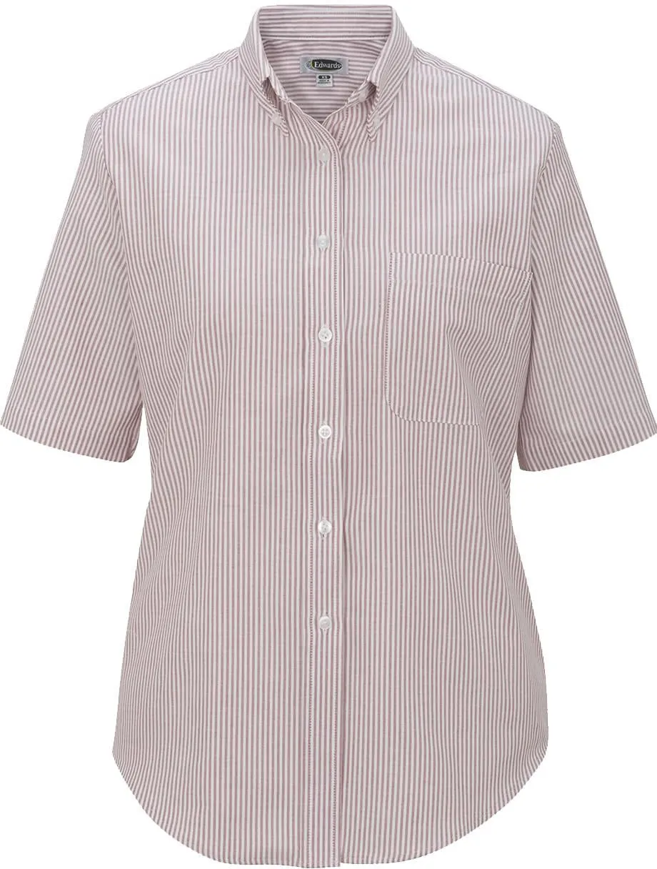 Edwards Ladies Short Sleeve Oxford Shirt