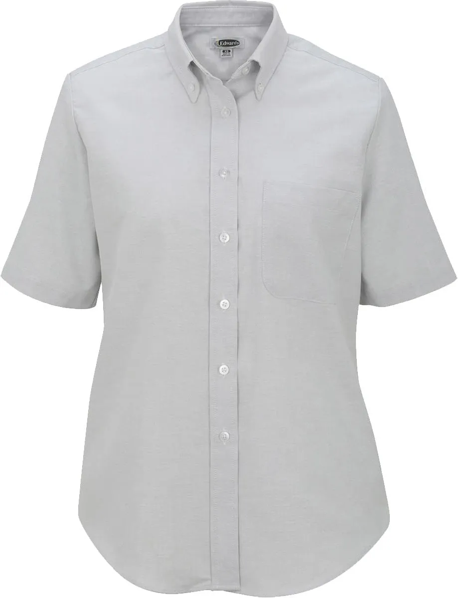 Edwards Ladies Short Sleeve Oxford Shirt