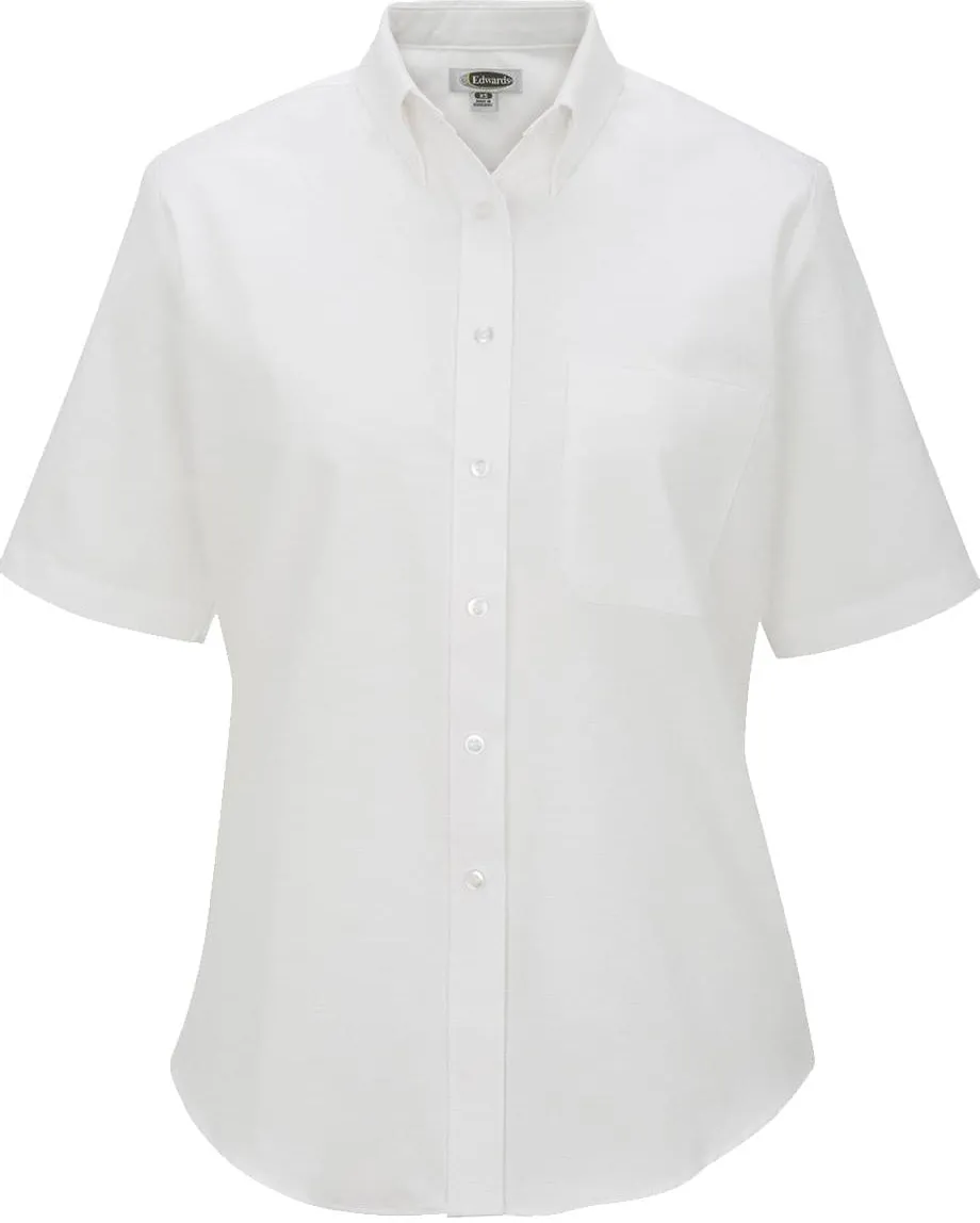 Edwards Ladies Short Sleeve Oxford Shirt