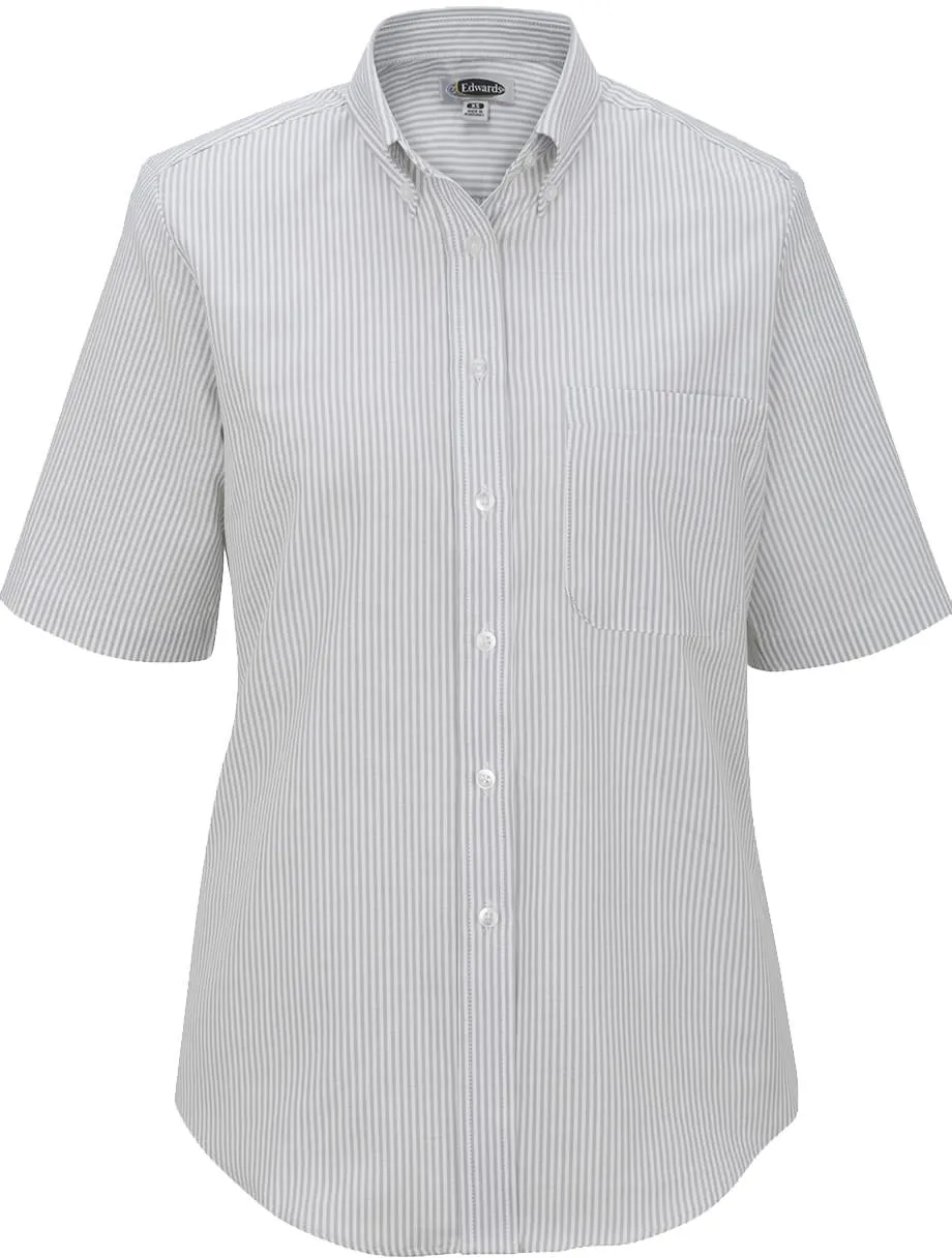 Edwards Ladies Short Sleeve Oxford Shirt