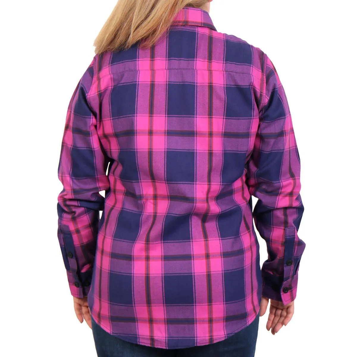 Hot Leathers FLL3011 Ladies Pink, Navy and Brown Long Sleeve Ladies