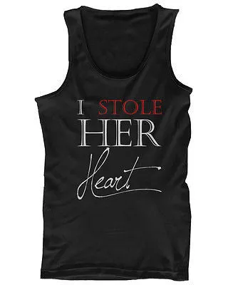 I Stole Her Heart, So I'm Stealing His Last Name Matching Couple Tank Tops