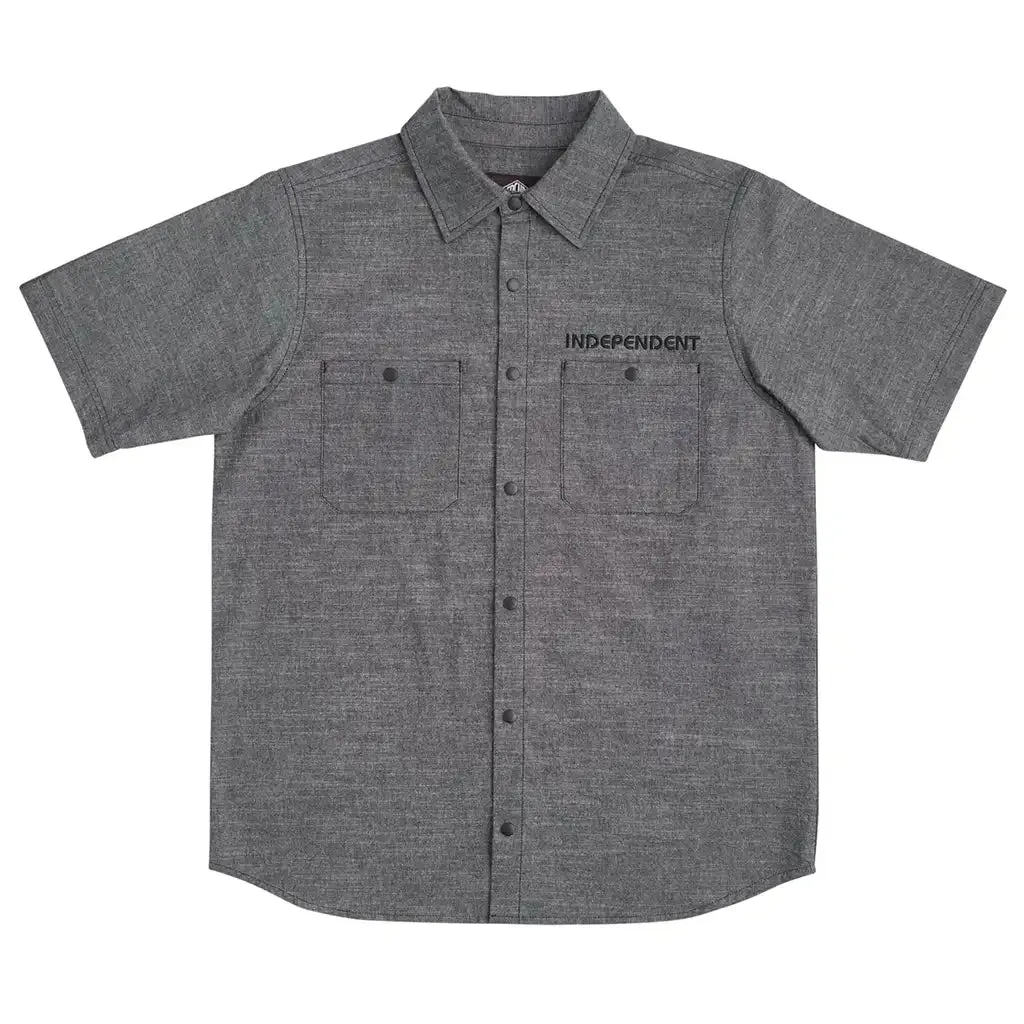 Independent Groundwork Button-Up Work Top Shirt Chambray