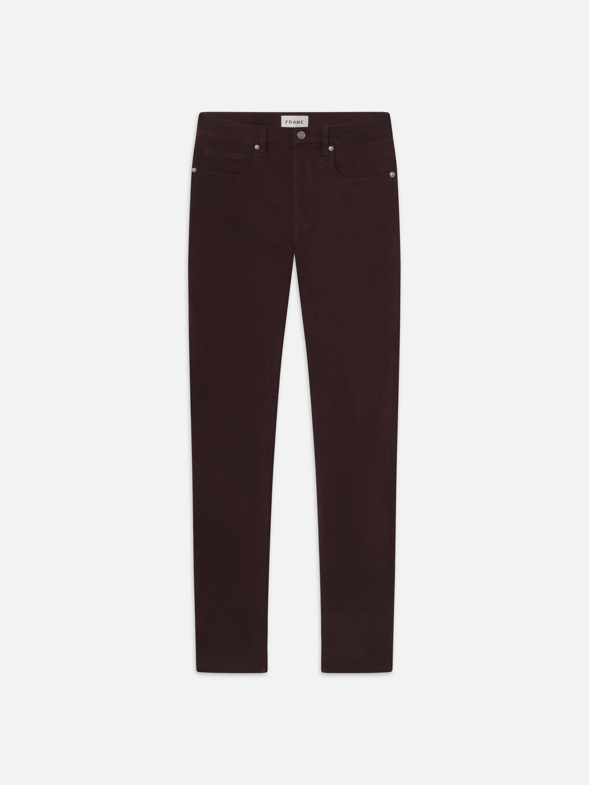 L'Homme Slim Brushed Twill -- Wine