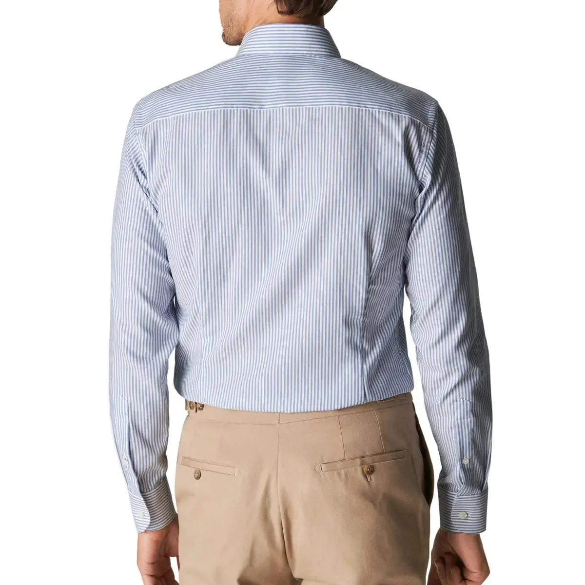 Light Blue Bengal Stripe Oxford Slim Fit Shirt