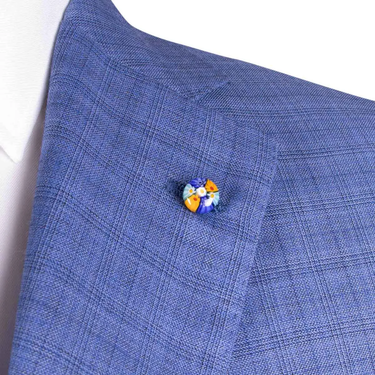 Light-Blue Check Summer Wool Suit