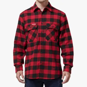 LONG SLEEVE CHECK FLANNEL Mens Shirts Red