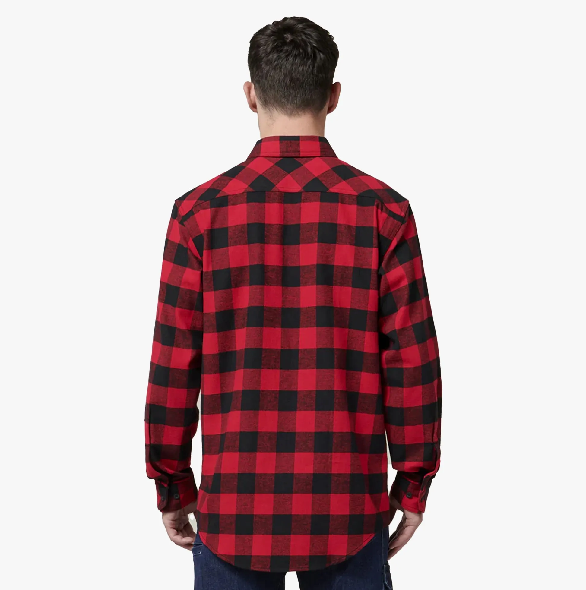 LONG SLEEVE CHECK FLANNEL Mens Shirts Red