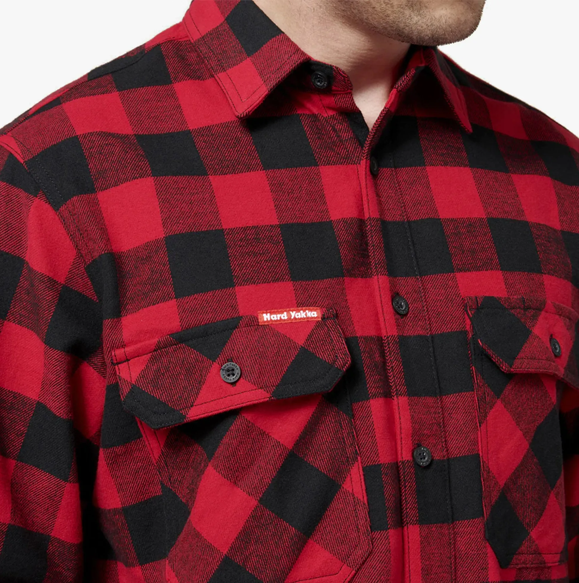 LONG SLEEVE CHECK FLANNEL Mens Shirts Red