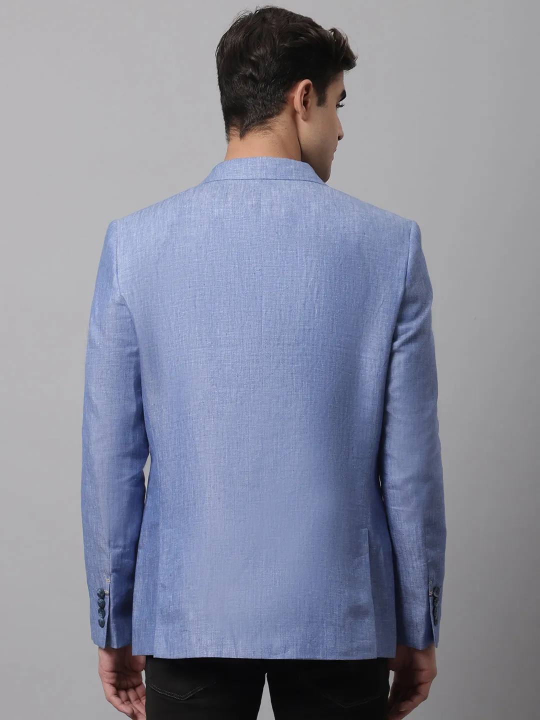 Men Blue Casual Blazer