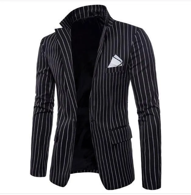 Men's Striped Blazer Casual Men's Blazer