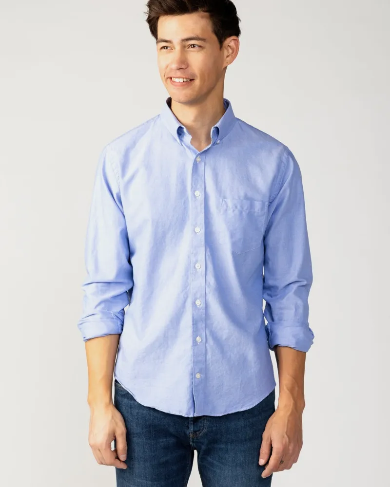 Navy Oxford Dress Shirt