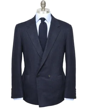 Navy Pinstripe Double Breasted Sportcoat