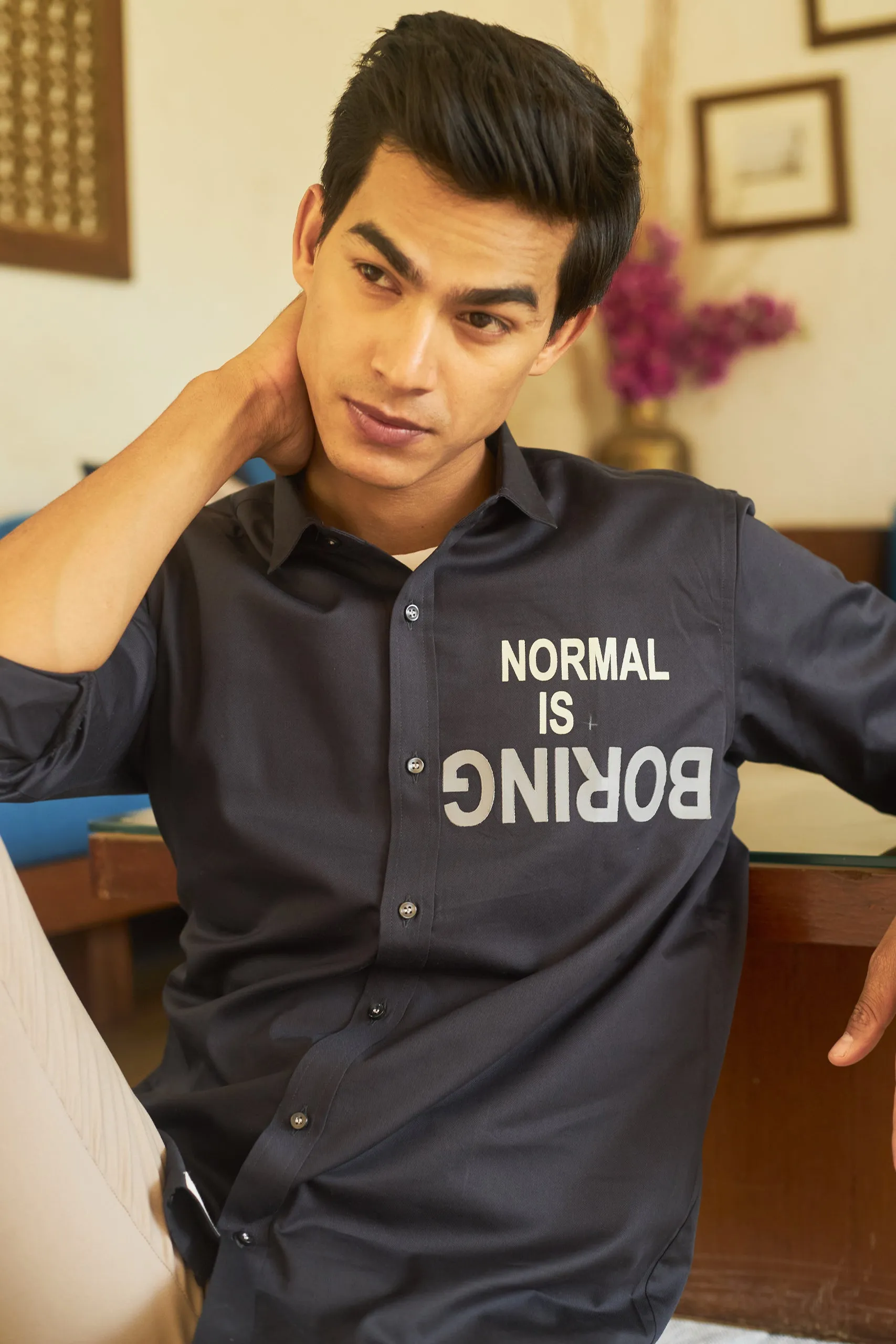 Normal is Boring Grey Entrepreneurs Shirt