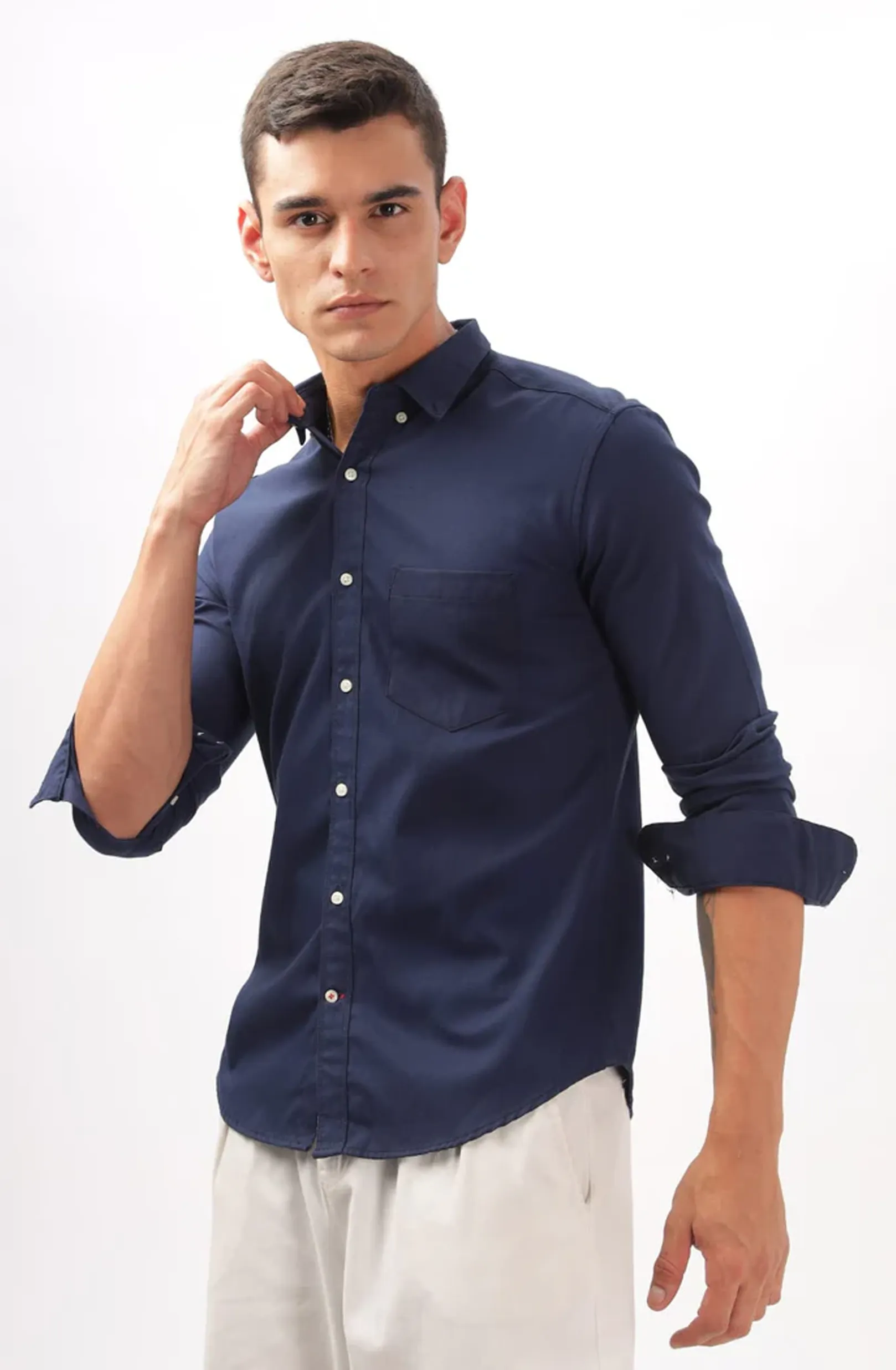 Oxford Navy Formal Shirt