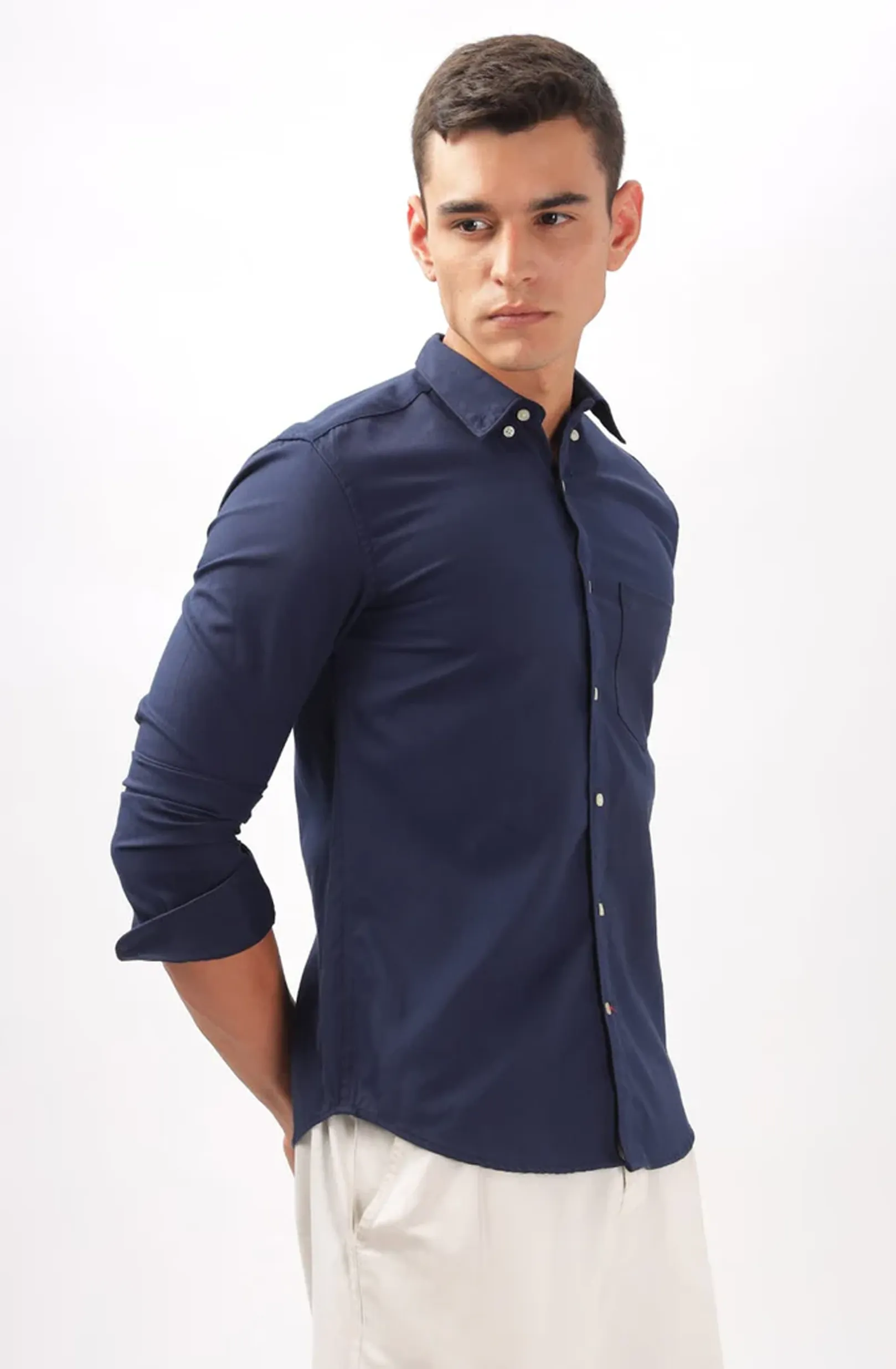 Oxford Navy Formal Shirt