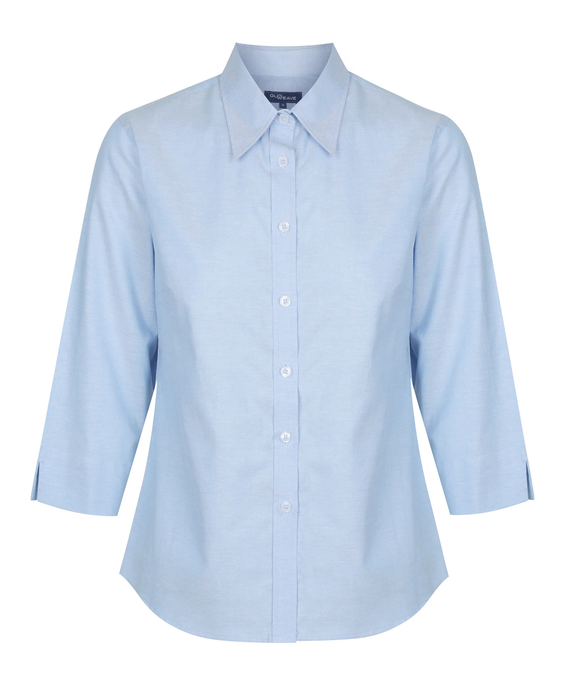 Oxford Weave 3/4 Sleeve Shirt - 1025WL