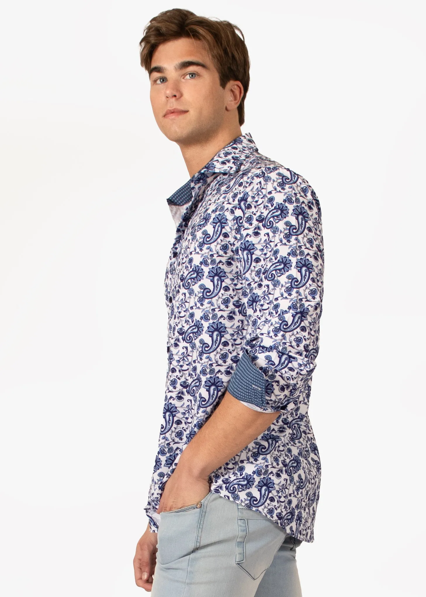 Paisley Long Sleeve Dress Shirt