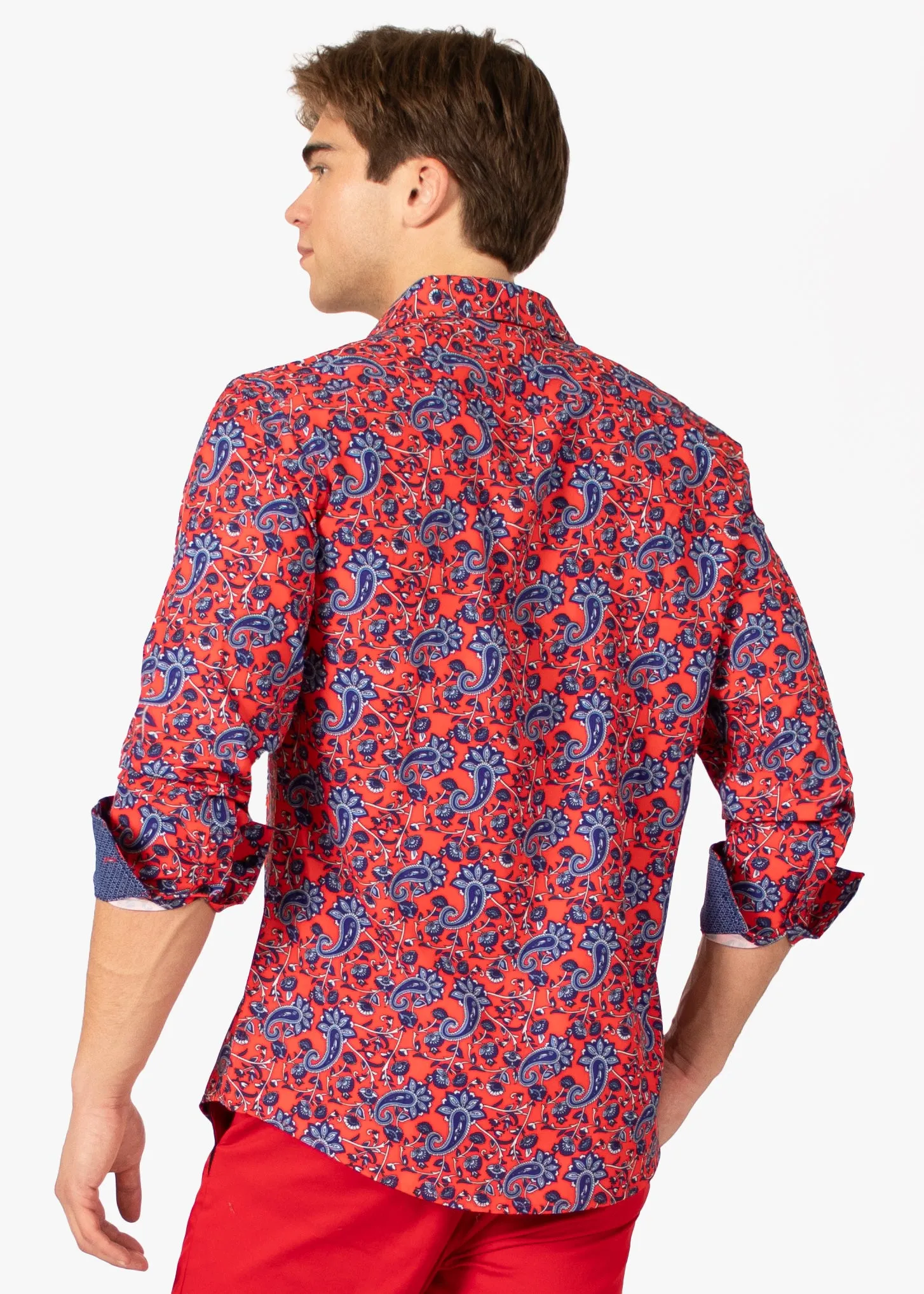 Paisley Long Sleeve Dress Shirt