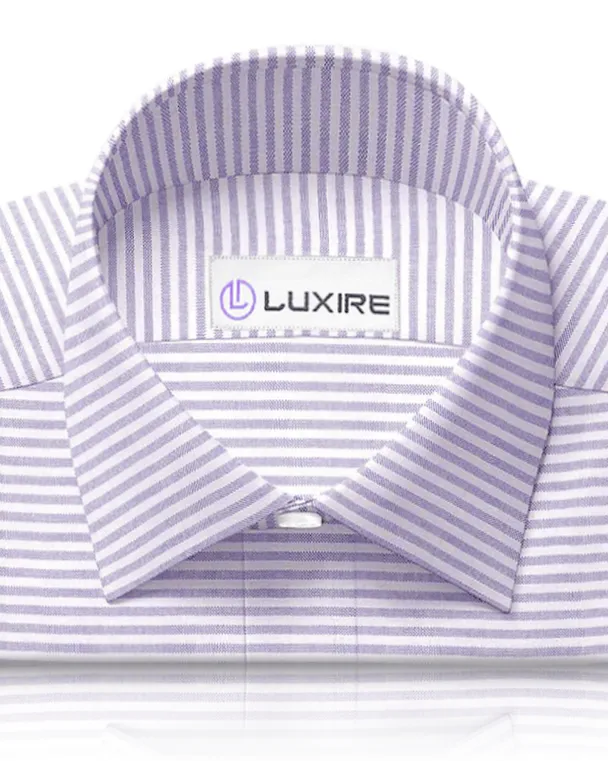 Purple Candy Stripes Oxford