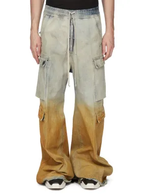 Rick Owens Drkshdw Slashed  Double Cargo Jumbo Belas pants