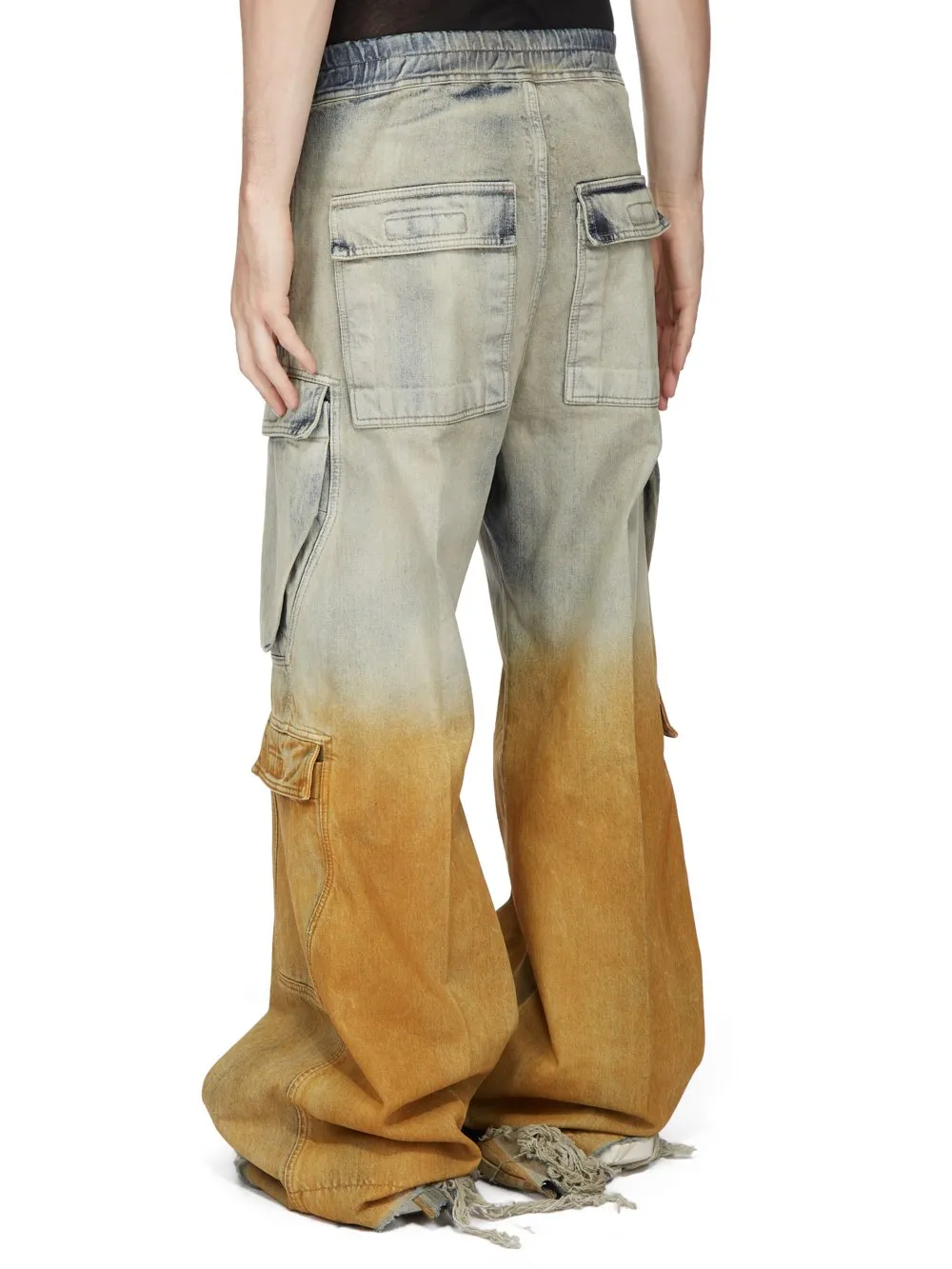 Rick Owens Drkshdw Slashed  Double Cargo Jumbo Belas pants