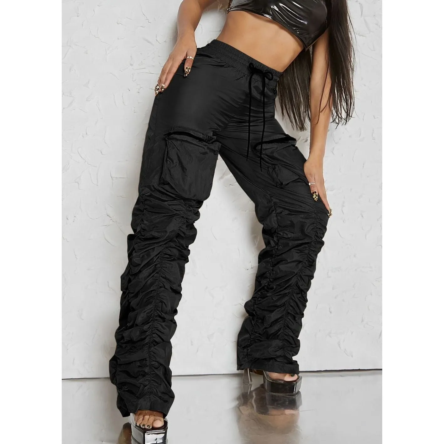 Sexy Ruffled Cargo Pant