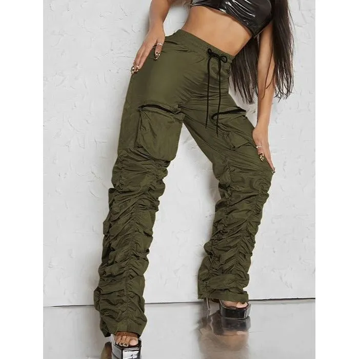 Sexy Ruffled Cargo Pant