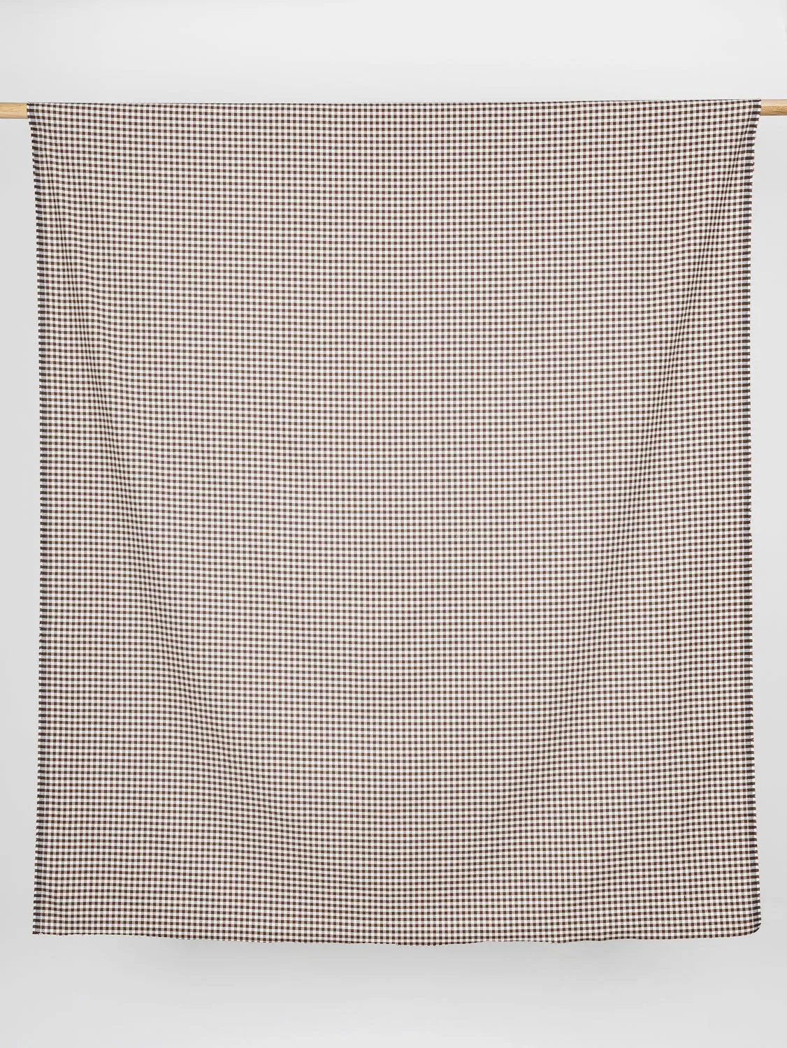 Shepherd Check Organic Cotton Flannel Twill - Brown   Cream