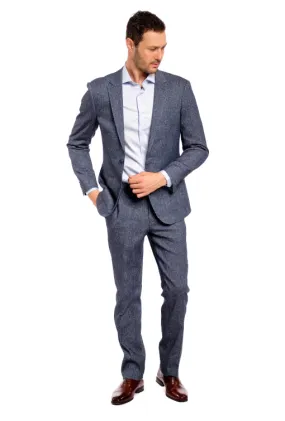 Slim Fit Denim Stretch Two Piece Suit GB-ITA-10