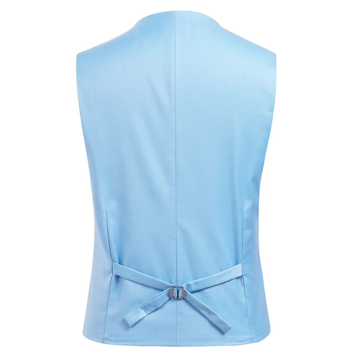 Stylish 3-Piece Light Blue Slim Fit Suit