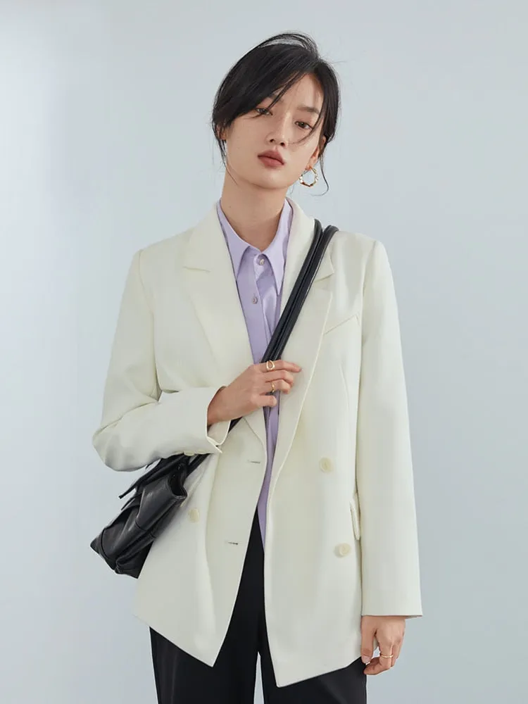 Stylish Business Double Breasted Blazer Coat