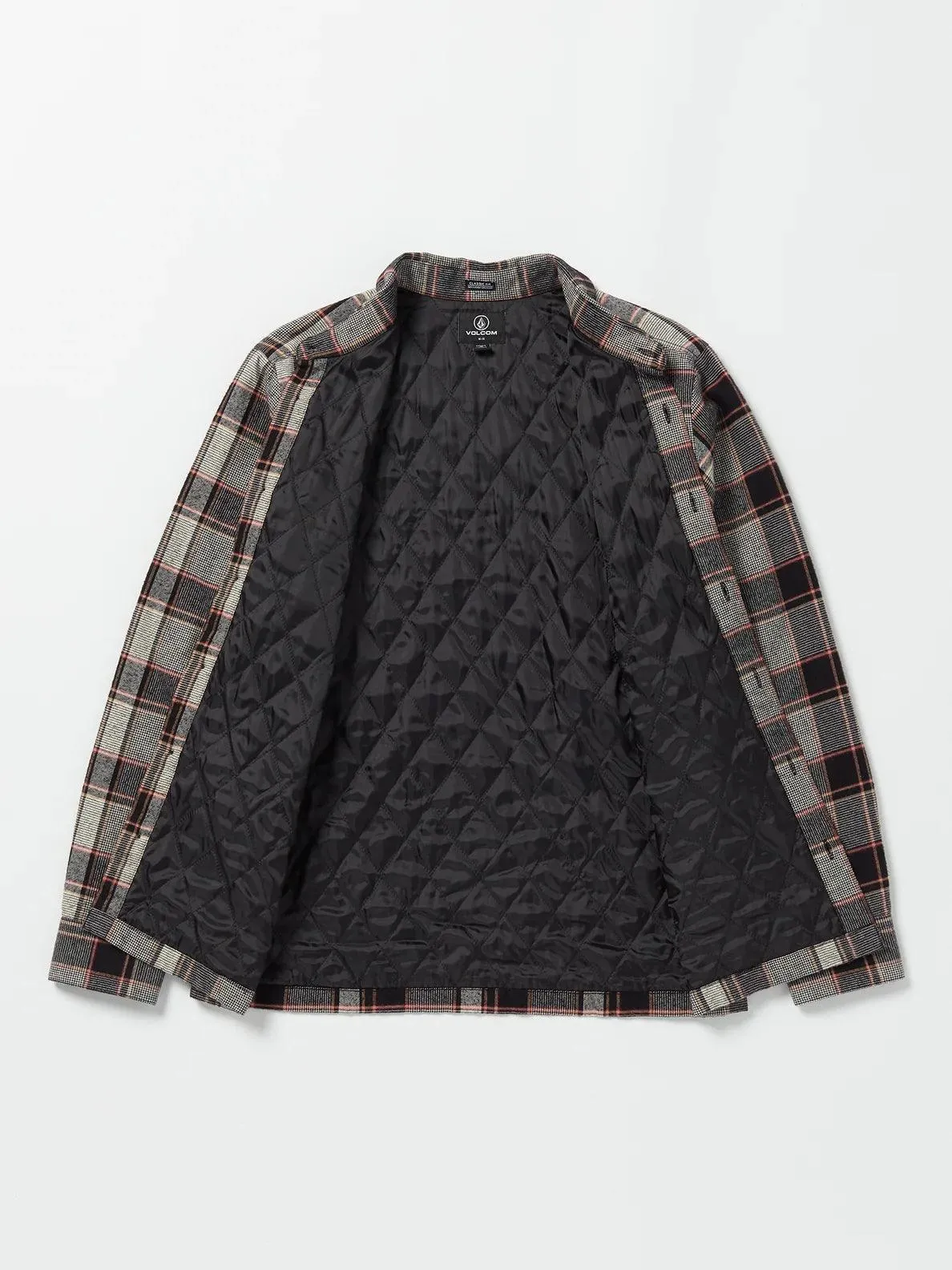 Volcom Brickstone Lined Flannel Shirt Dirty White