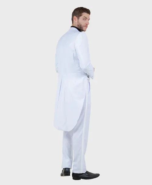 White Slim Fit TailCoat Tuxedo