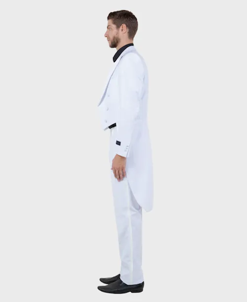 White Slim Fit TailCoat Tuxedo