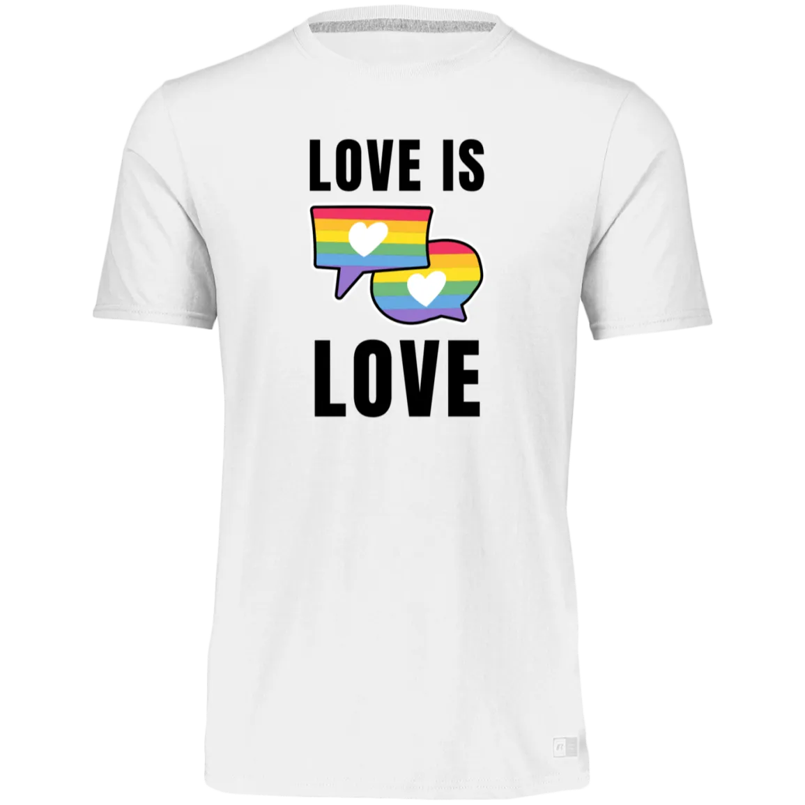 Women's Dri-Power Tee--Love is Love