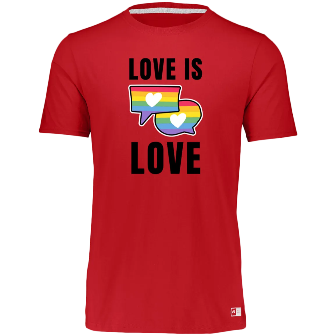 Women's Dri-Power Tee--Love is Love