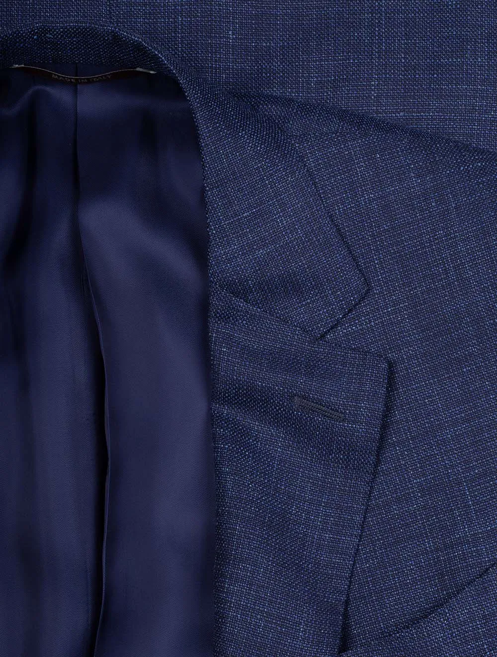 Wool Silk Linen Jacket Navy